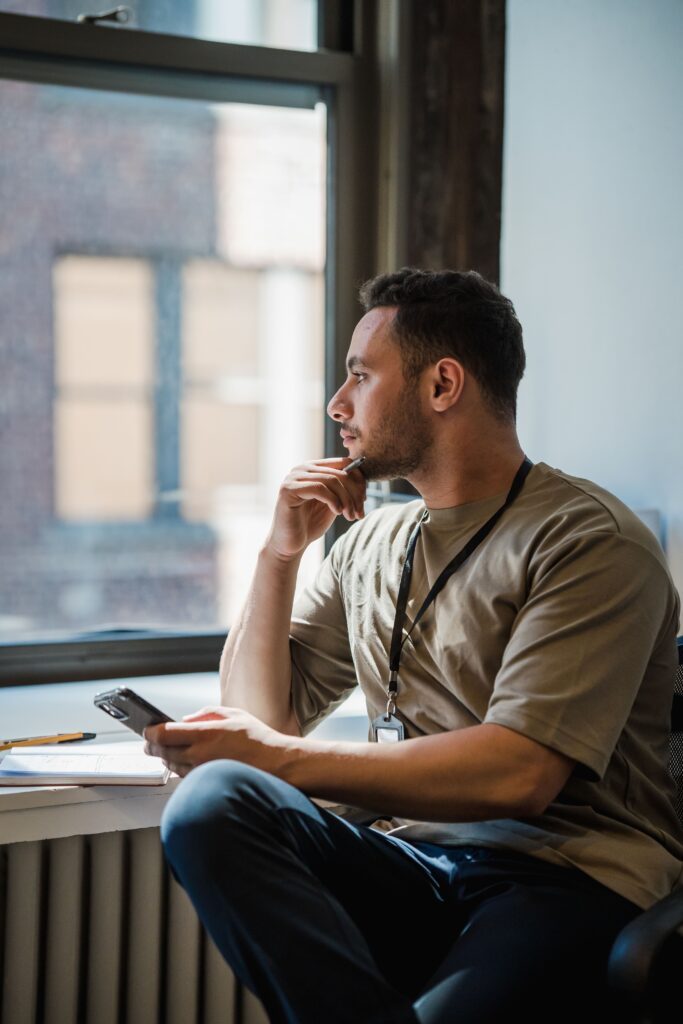 Ricky C Williams of The Ricky C Williams Podcast Man staring out of window understanding resentment